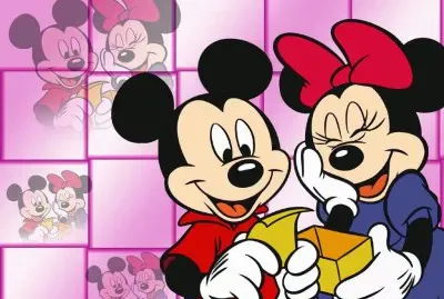 פאזל של Minnie and Mickey Mouse