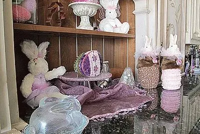 Precious Bunnies and Beaded Eggs-Home Decor