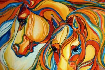 Horses abstract