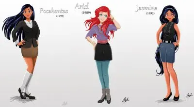 Pocahontas Ariel Jasmine