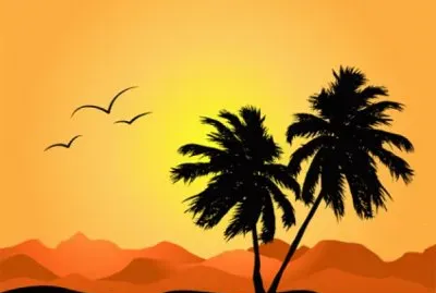 Palma silueta