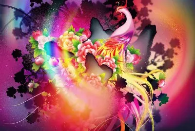 Floral design jigsaw puzzle