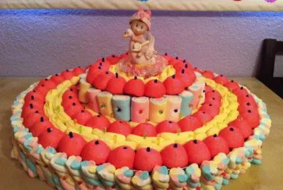 Preciosa tarta de chuches