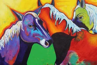 Horses painting