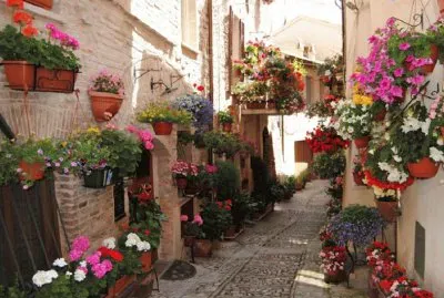Street in Umbria Italy