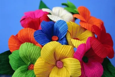Crepe paper Flowers from Mexico