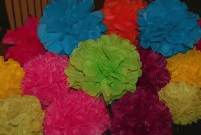 Mexican Tissue paper Flowers