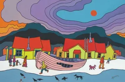 Old Boat by Ted Harrison