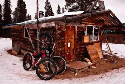Trappers cabin on the Watson River  Yukon