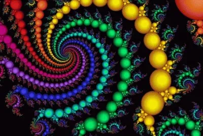 Colorful Swirling Pearls