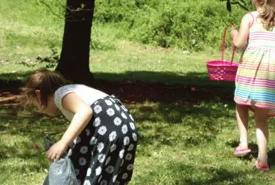 hunting easter eggs