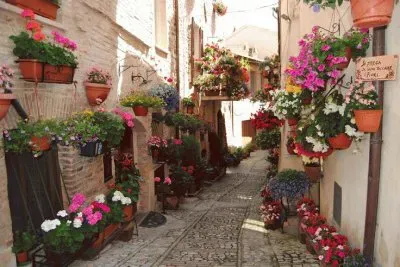 Street in Spello  Umbria