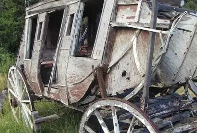 Ghost of a former stage Coach    New Mexico  USA