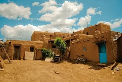 Taos Pueblo Mud-brick buildings
