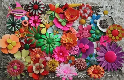 Plastic Mexican Brooch collection