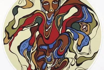 Pow Wow Dancer by Daphne Odjig