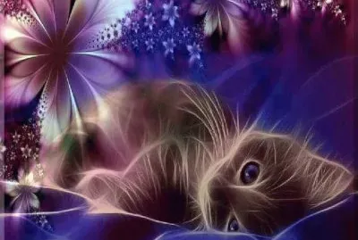 Fractal Cat jigsaw puzzle