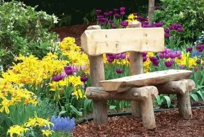 Garden seat with Flower