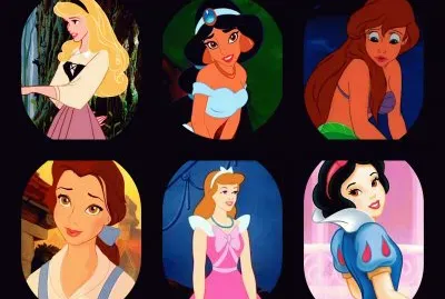פאזל של Aurora Jasmine Ariel Belle Cinderella SnowWhite