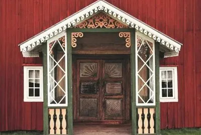Entrace Swedish farming House  Halsingland