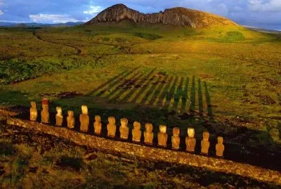 - sunrise at easter island