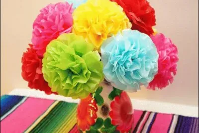 Tissue Paper Flowers  Mexico