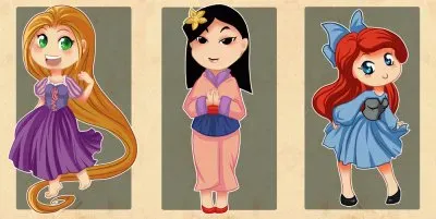 פאזל של Rapunzel Mulan Ariel