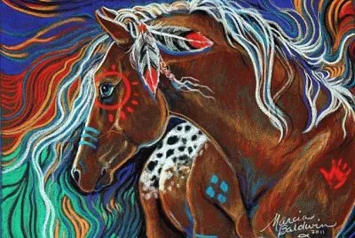 Horse native art