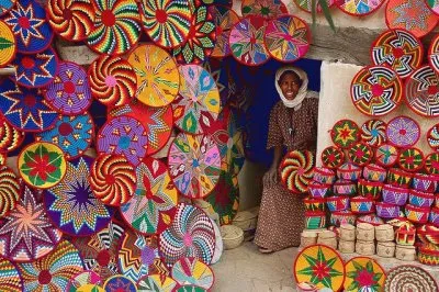 Basket market in Ethiopia jigsaw puzzle