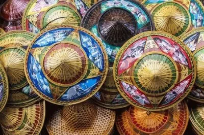 Colorful Asian conical Hats jigsaw puzzle