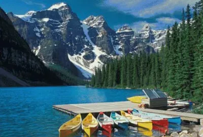 Moraine lake Banff Nat. Park  Alberta