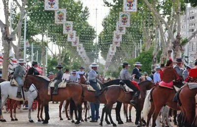 caballos en feria