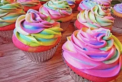 Rainbow Cupcakes