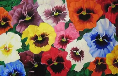 פאזל של Pretty Pansies