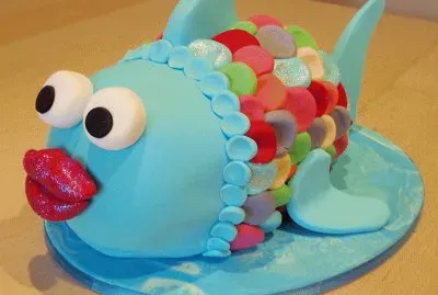 Rainbow Fish Cake