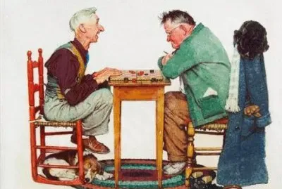 Playing Checkers jigsaw puzzle