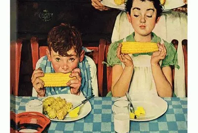 Kids Eating Corn