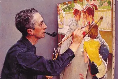 Norman Rockwell Painting