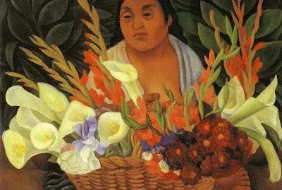 Flower seller   by Diego Riviera