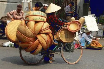 Basket vendor  Hanoi
