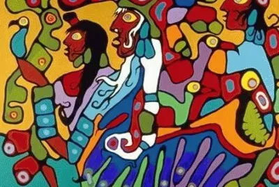 Native Canadian art by Norval Morrisseau