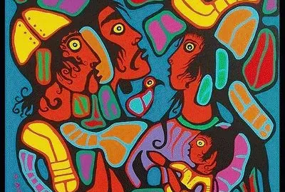 Native Canadian art by Norval Morrisseau