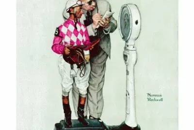  "Jockey Weighing In  "- June 28, 1958