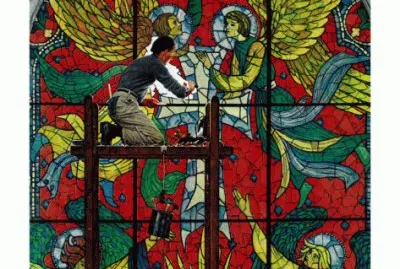  "Repairing Stained Glass  "- April 16, 1960