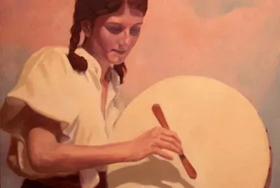  "The Bodhran Player "
