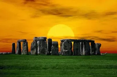  "Stonehenge at Sunset "
