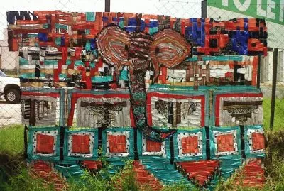 Amazing art woven from Plastic  Johannesburg
