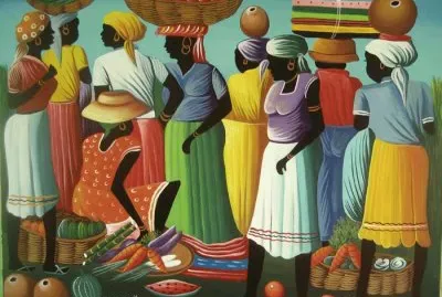 Haitian art by Berny Mathias