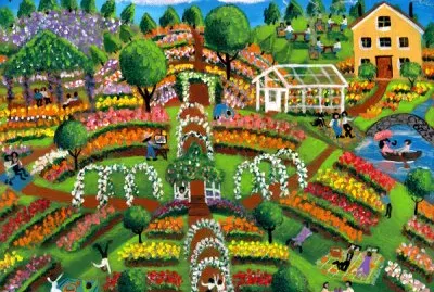Pinic in Rose garden