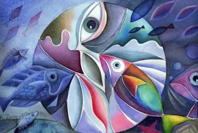 Aquatic Manadala by Karen Zeller